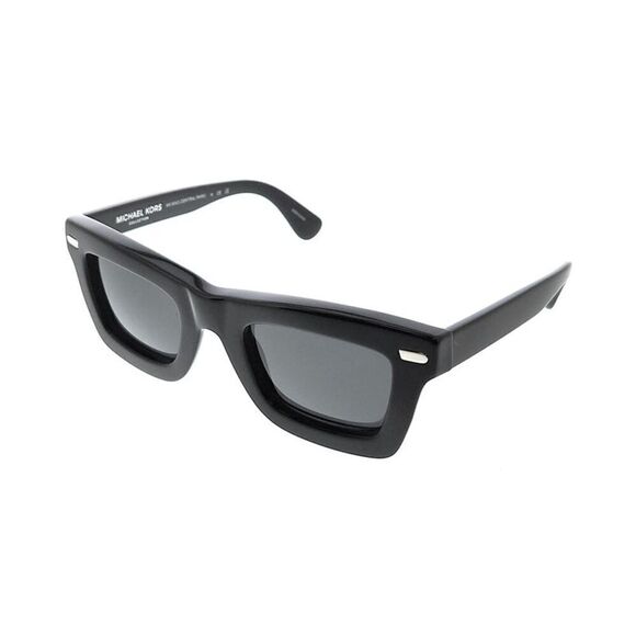 Michael Kors 0MK9043 300587 Central Park Black Rectangular Sunglasses - Picture 1 of 4